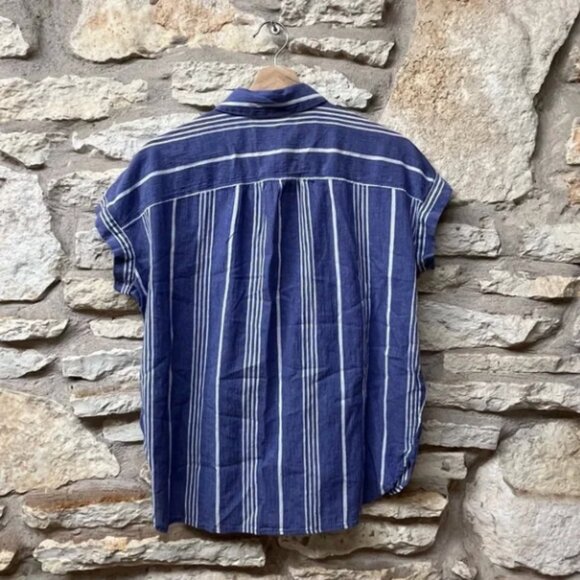 Madewell Central Shirt in Highley Stripe - Picture 7 of 8